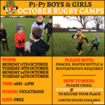 OCTOBER P1-P7 RUGBY CAMPS