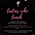 4TH NOVEMBER: LADIES WHO LUNCH