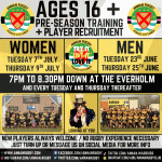 JUNE/JULY: AGES 16+ PRESEASON